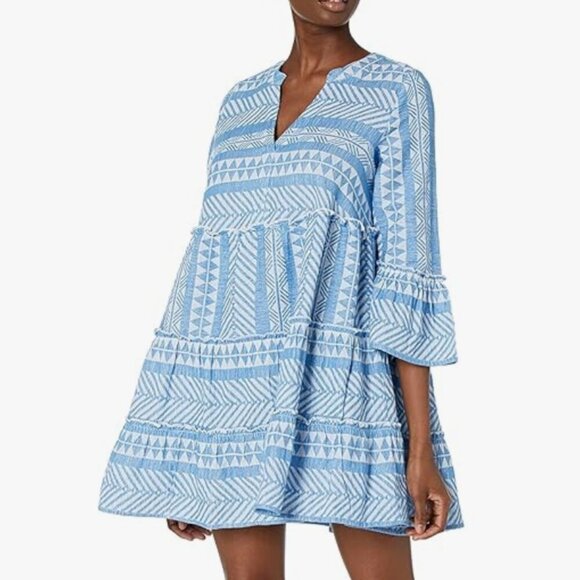 Mud Pie Dresses & Skirts - 🚨CLEARANCE! NWOT Cotton Tiered Dress/Beach Cover  - Devotion Twins Inspo